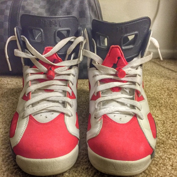 Nike Air Jordan 6 Retro Carmine 384664- Sz 10 1/2