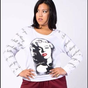 Cute Marilyn top sz 2X