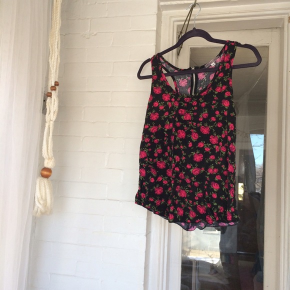 Floral Zipper Tank