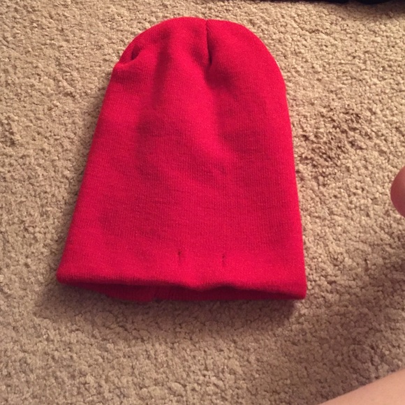 Red Beanie! Stay warm this winter.😄