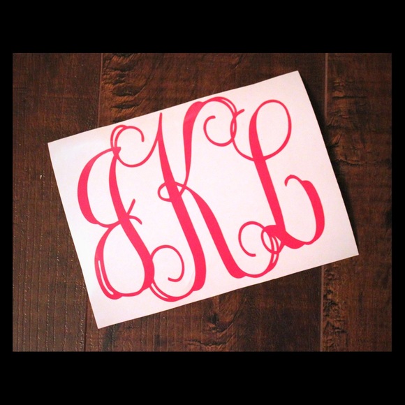 Monogram/personalized decal