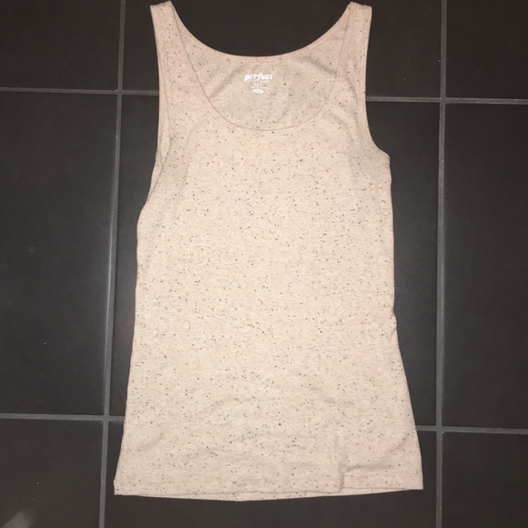 Tan tank with multi color specks