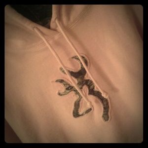 Light pink browning hoodie