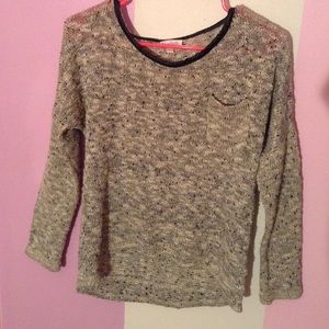 Marled gray sweater