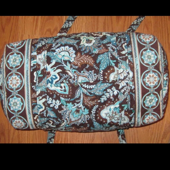 **SOLD EBAY** VERA BRADLEY SMALL DUFFEL JAVA BLUE - Picture 2 of 4