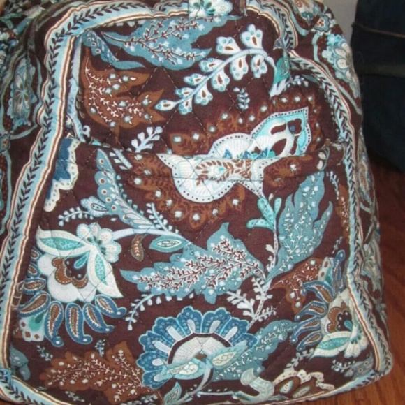 **SOLD EBAY** VERA BRADLEY SMALL DUFFEL JAVA BLUE - Picture 4 of 4