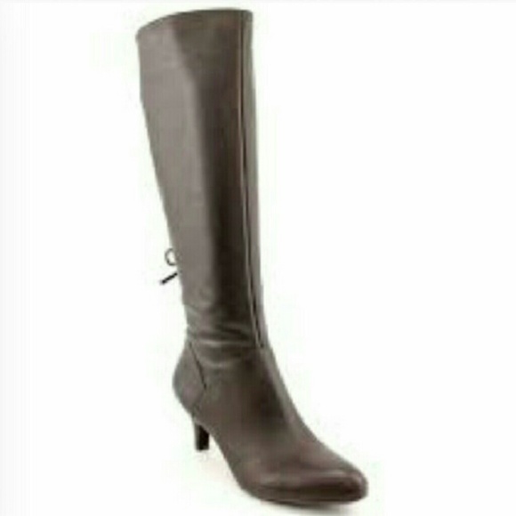 Dinka by Naturalizer Brown Wide Shaft Boots