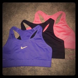 3 Nike Sports Bra Dri-fit