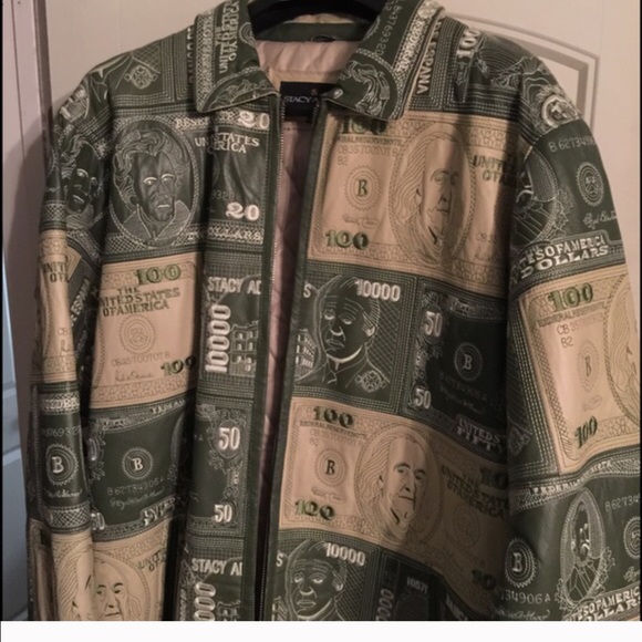 Heavy leather Stacy Adam coat