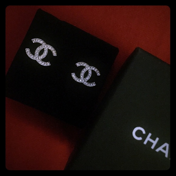 Authentic Chanel large CC earrings, hard to find!