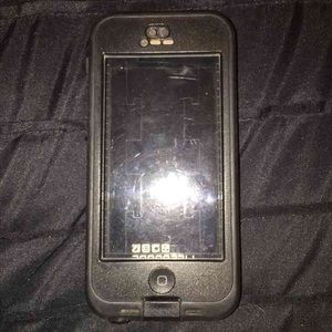 Black iPhone 5 5s Lifeproof Nuud