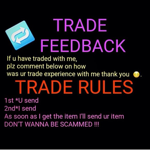 Trade rules and feedback 😊