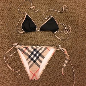 Burberry Brit swim suit check pattern