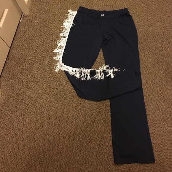 Fringed dance wear pants