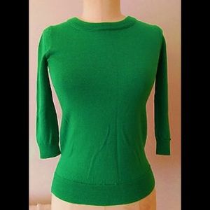 J. Crew Kelly Green Tippi sweater size XS EUC