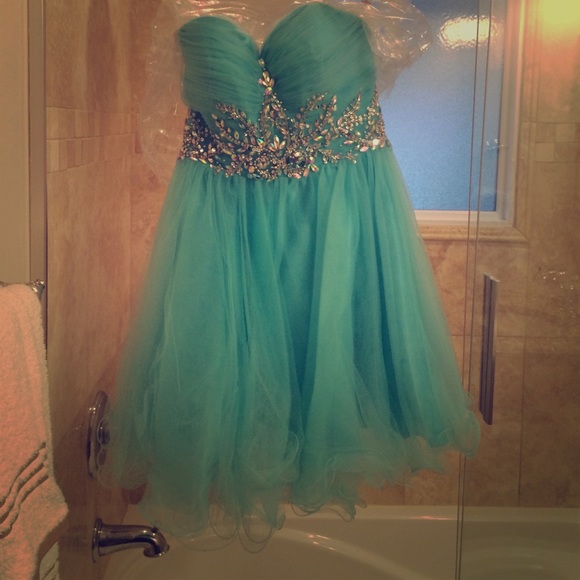 Blush homecoming dress worn once. Great condition