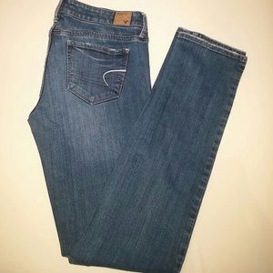 American eagle 8 long skinny jeans