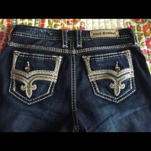 Rock Revival Jeans (gold glitz pockets) The Buckle