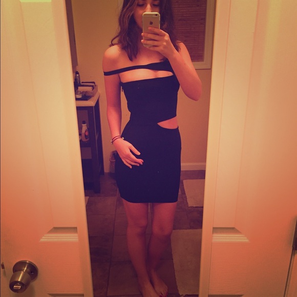 Black Bandage Body con Dress