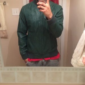 Green leather jacket PRICE NEGOTIABLE