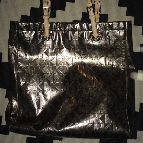 Michael kors silver tote