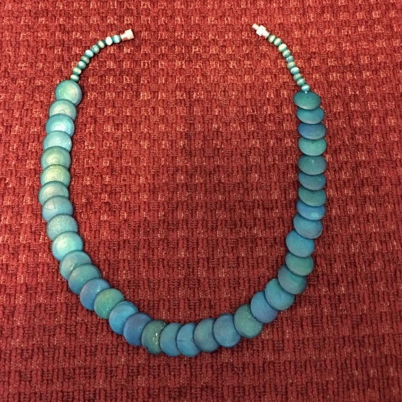 Blue 80's necklace - Picture 1 of 4