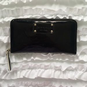 Kate Spade Black Patent Leather Wallet