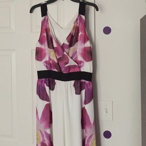 White Floral Maxi Dress