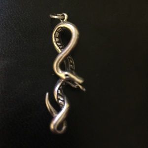 Silver serpent (snake) pendant