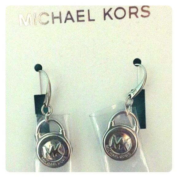 Authentic Michael Kors Mini Locks Earrings NWT