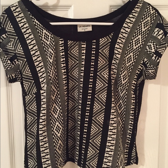 Black & Cream Aztec Shirt
