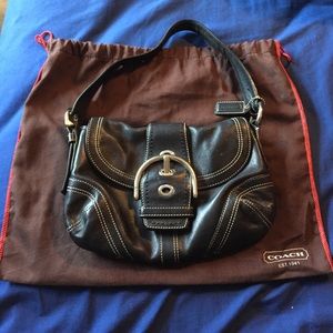Black small coach purse authentic