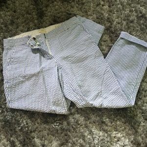 J. Crew Striped Capri Pants