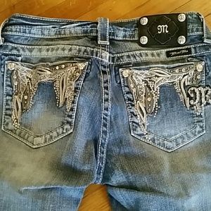 2 pair!!! Miss Me boot cut 27