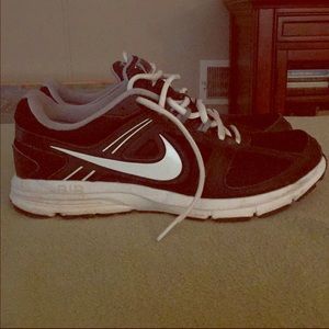 Black and white Nikes