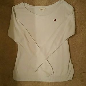 Hollister off white sweater