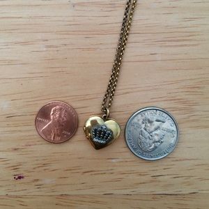 Juicy Couture heart locket necklace