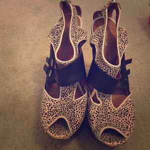 Jeffery Campbell heels, upper leather
