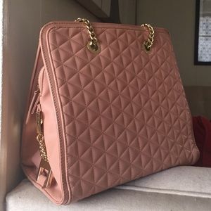Baby Pink Bebe hand bag