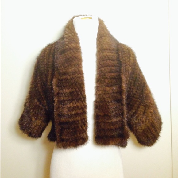 SALE: Adrienne Landau Mink Fur Knitted Coat