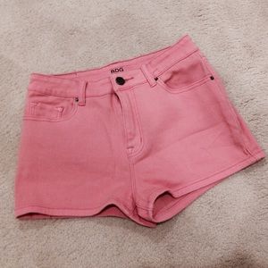 Urban Outfitters High Waist Light Pink Denim Short