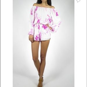Pink Floral Romper