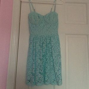 Blue lace Abercrombie dress
