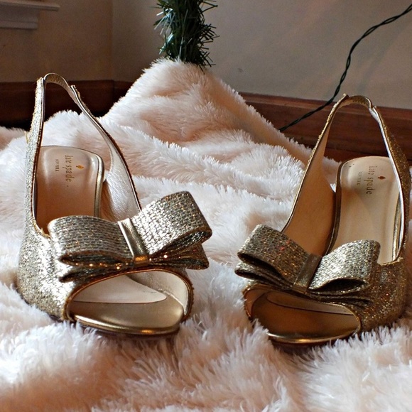 Kate Spade Sparkly Glitter Heels