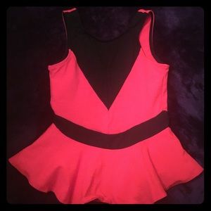 Bebe peplum top