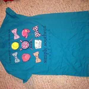 Brand new Simply southern softball tee