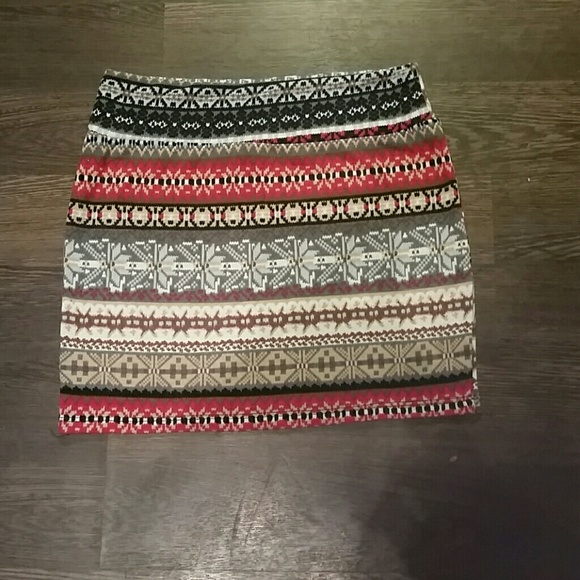 Sweater style body con skirt