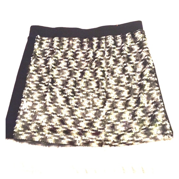 Sequin knit skirt