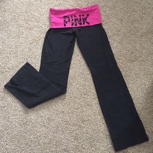 Pink yoga pants!