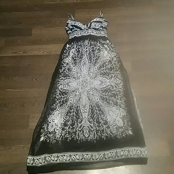 Black and White Maxi Dress